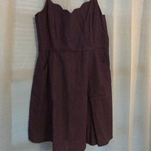 Navy blue, knee length, tags, XL, pockets